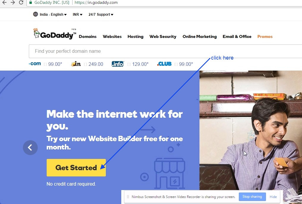 How to make a website for free using Godaddy? A5THEORY