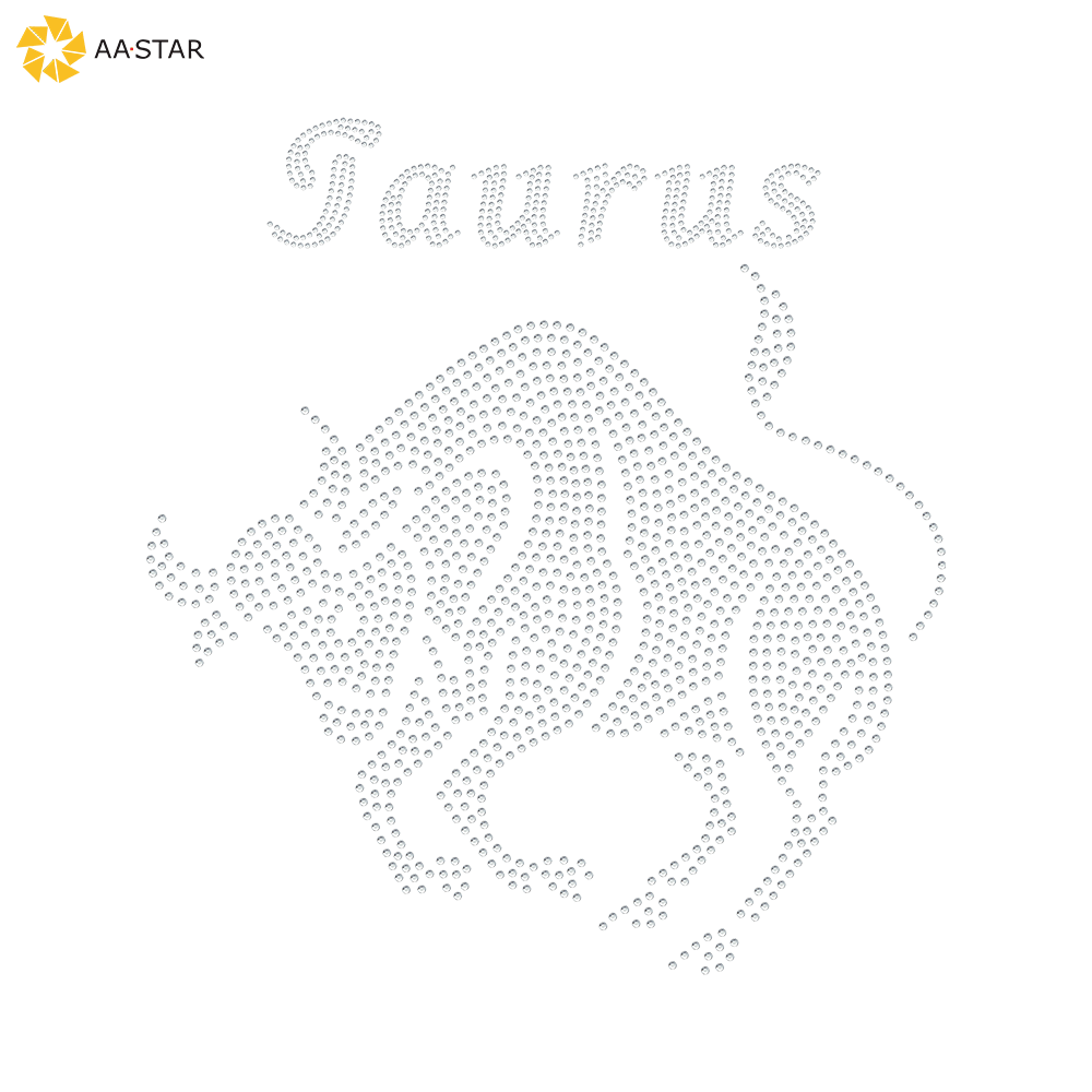 Crystal Taurus korean rhinestone transfer for clothes