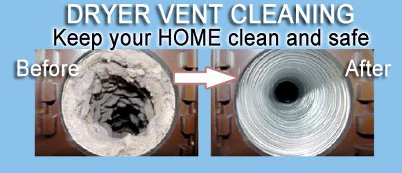 Dryer vent cleaning Bird’s nest removal Cap installation