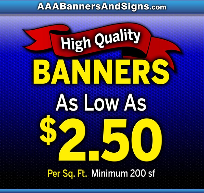 AAA Banners And Signs Quality Effective Fast Signs