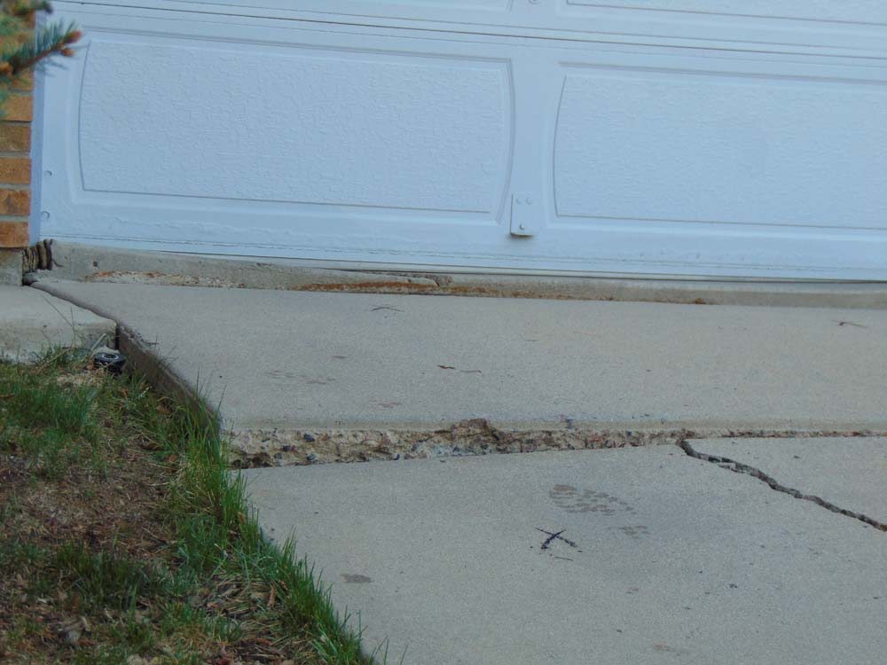 Driveway Repair Concrete Raising Before and After AAA Concrete Raising