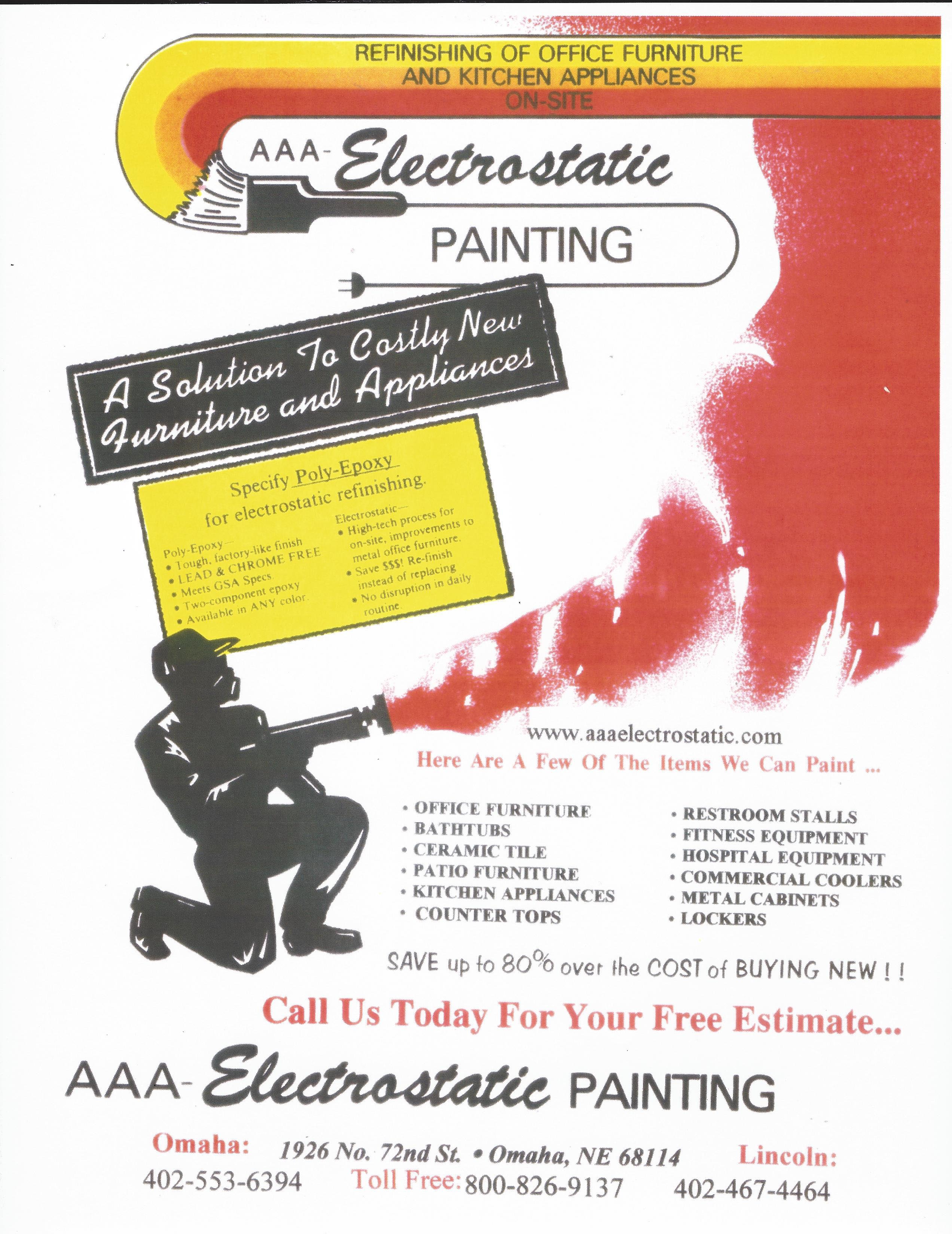 Our Flyers Des Moines Electrostatic Painting, Bathtub Refinishing and