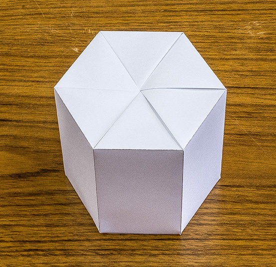 元の折り紙 箱 6角形 折り方 最高のぬりえ