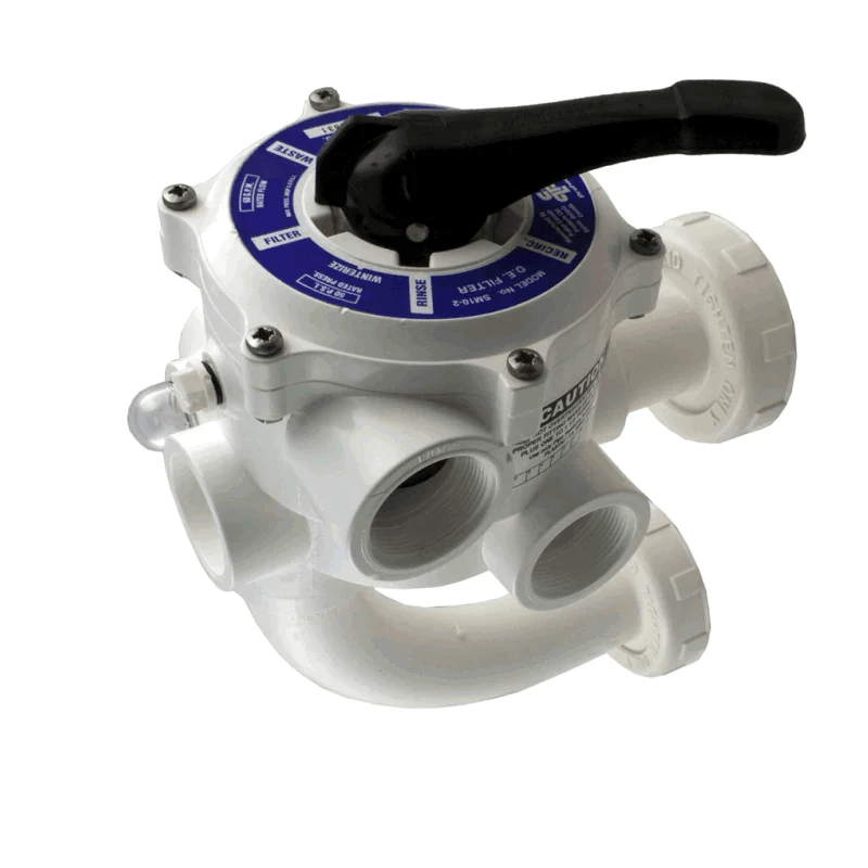 PRAHER PLASTICS 1.5" ABS PrePlumbed Side Mount Multiport Valve For DE