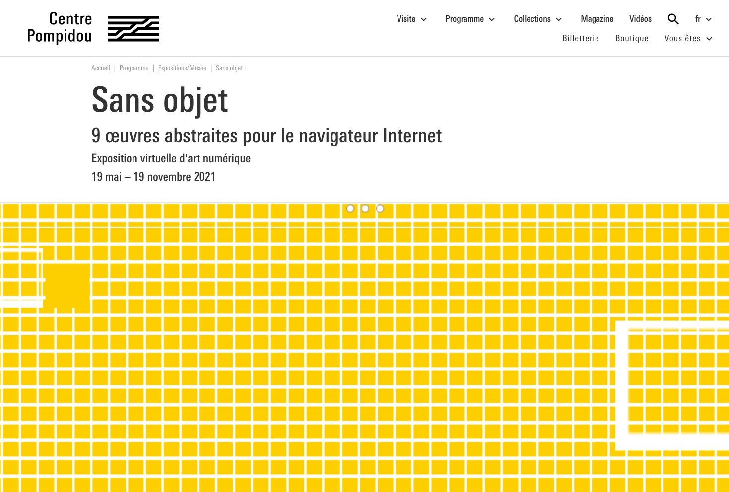 Moving Paintings Centre Pompidou Expo Net Art Video Performance