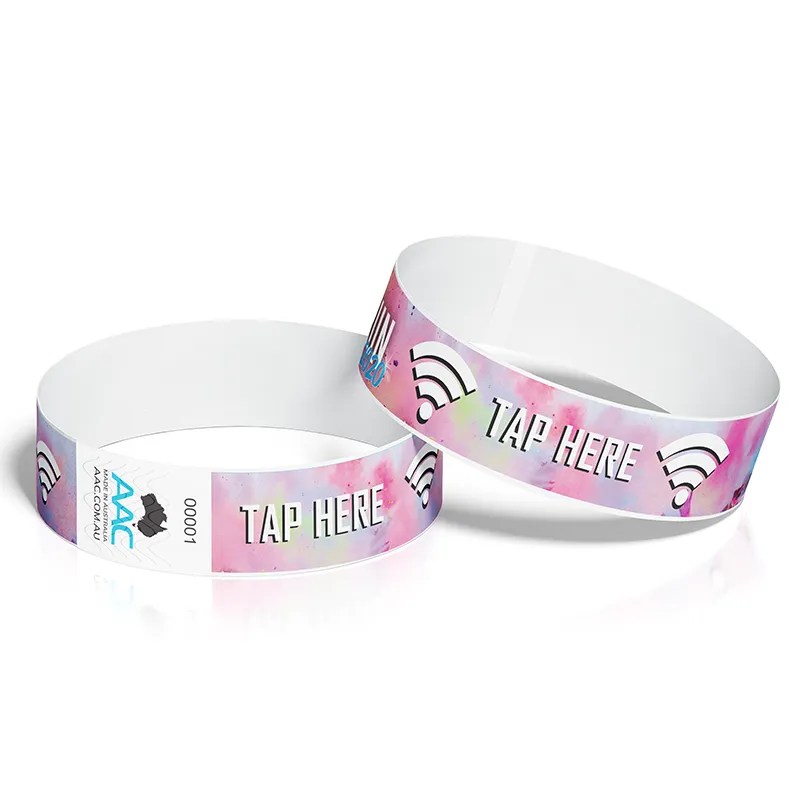 Custom RFID Tyvek Wristbands. Australia's Most Trusted Supplier AAC