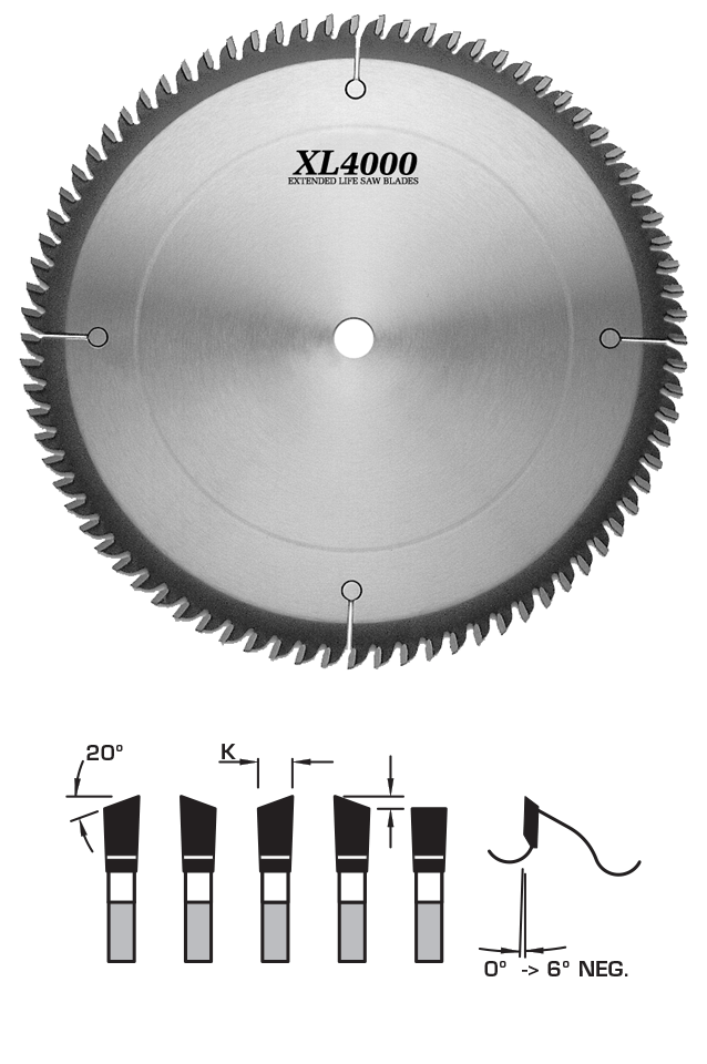 FS TOOL SM6300 XL4000 Miter Joint Saw Blade (ATB) 12 Inch X 100T, 1