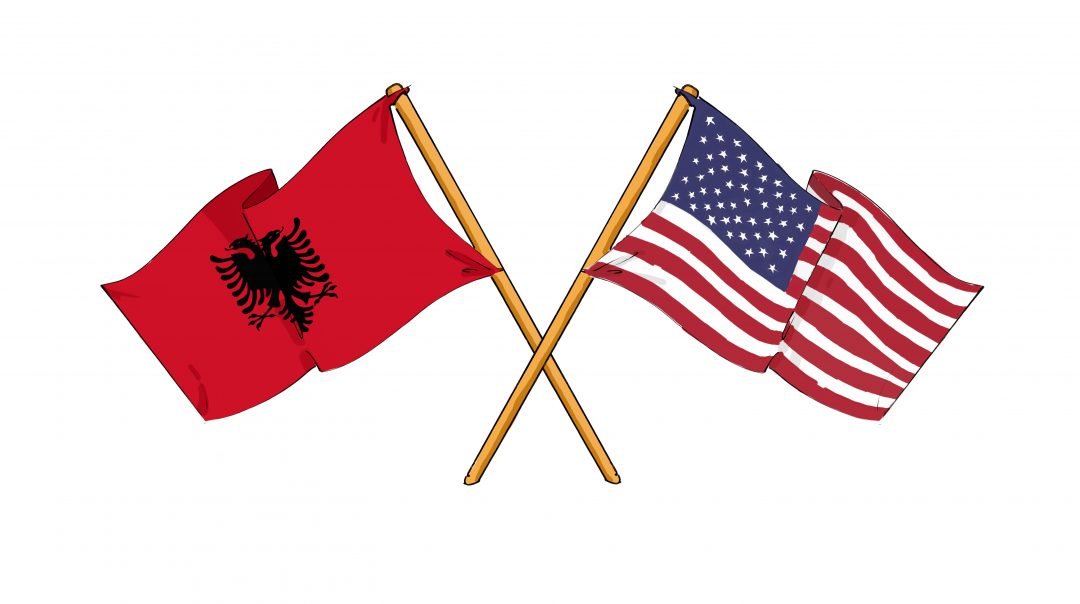 American and Albanian alliance and friendship Albanian American