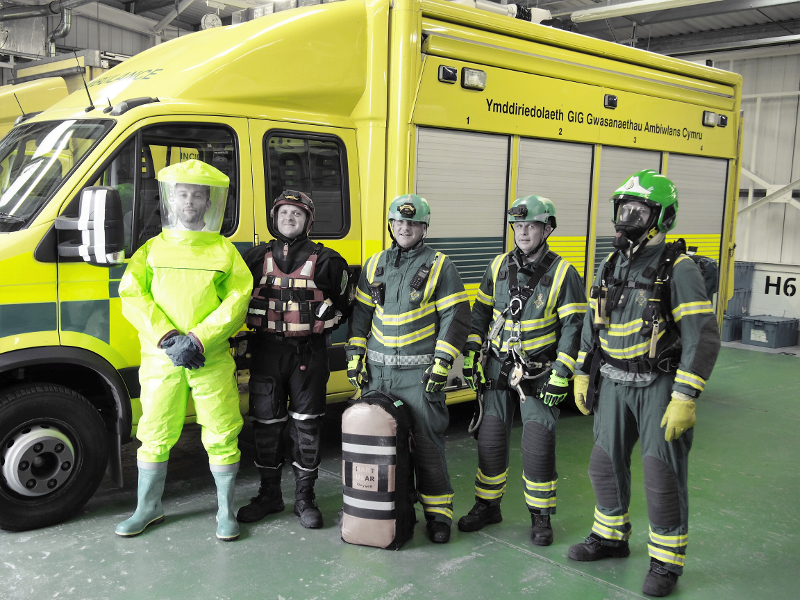 Welsh Ambulance Service celebrates 5th anniversary of its Hazardous Area Response Team