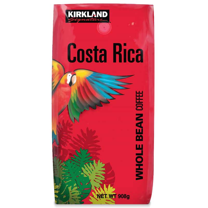 Kirkland Signature Costa Rican Whole Bean Coffee Beans 908g > Coffees R Us