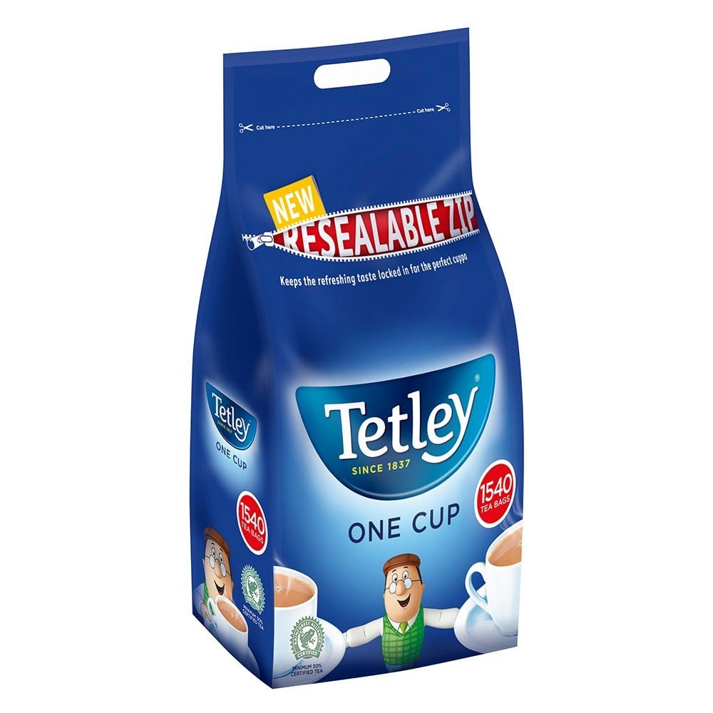 Tetley one cup tea bags Adems Inc Ltd