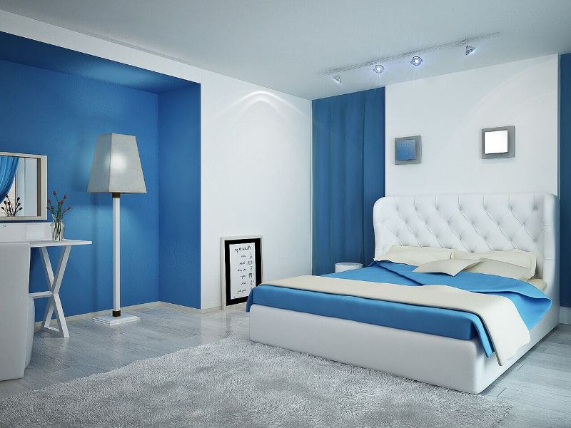 Bedroom Wall Putty Colour Design