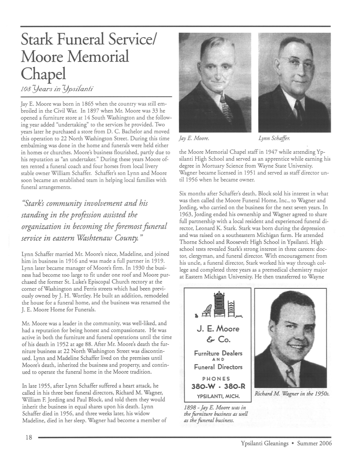 Stark Funeral Service/Moore Memorial Chapel Ann Arbor District Library