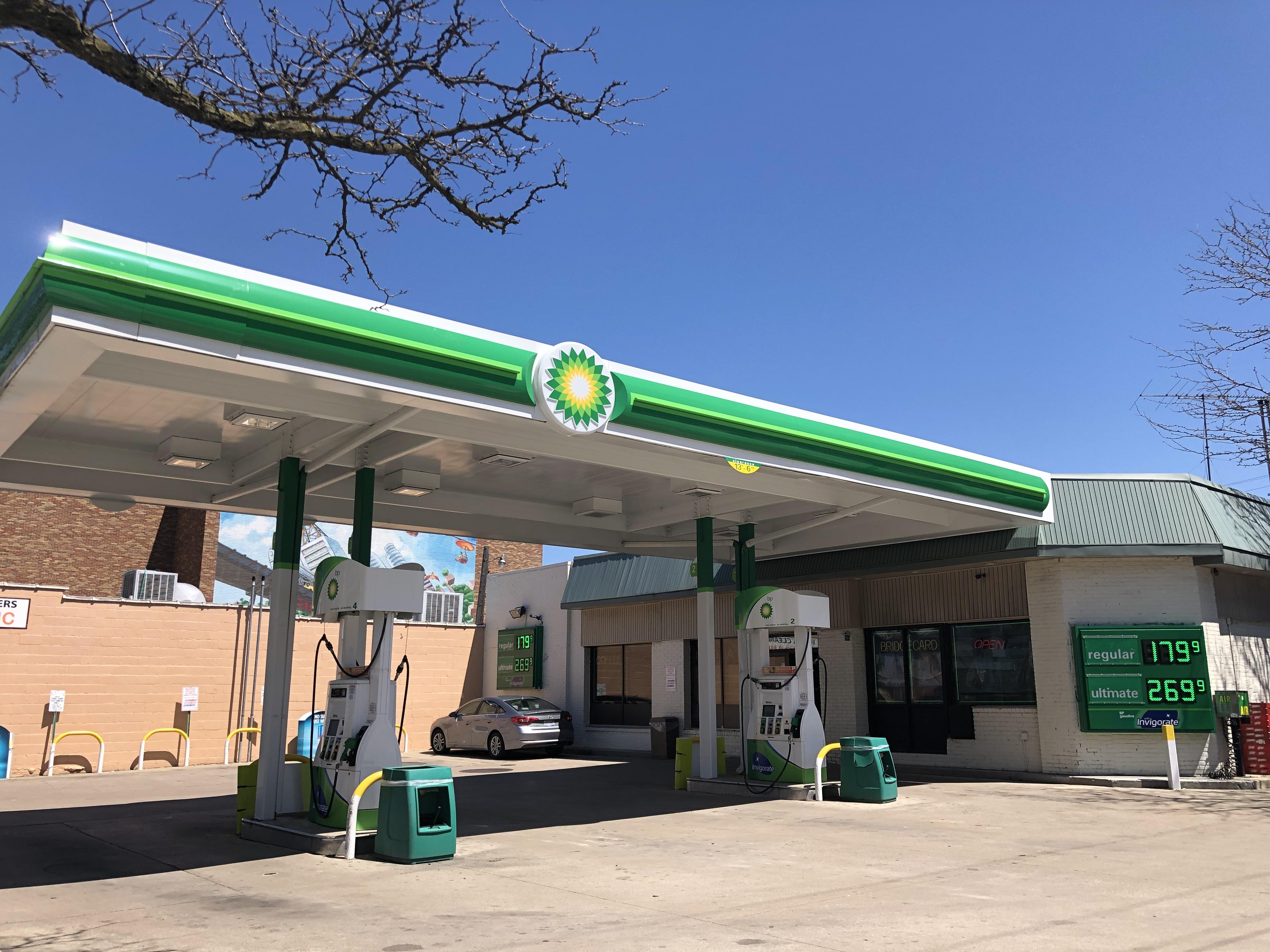 BP Gas Station, May 1, 2020 Ann Arbor District Library