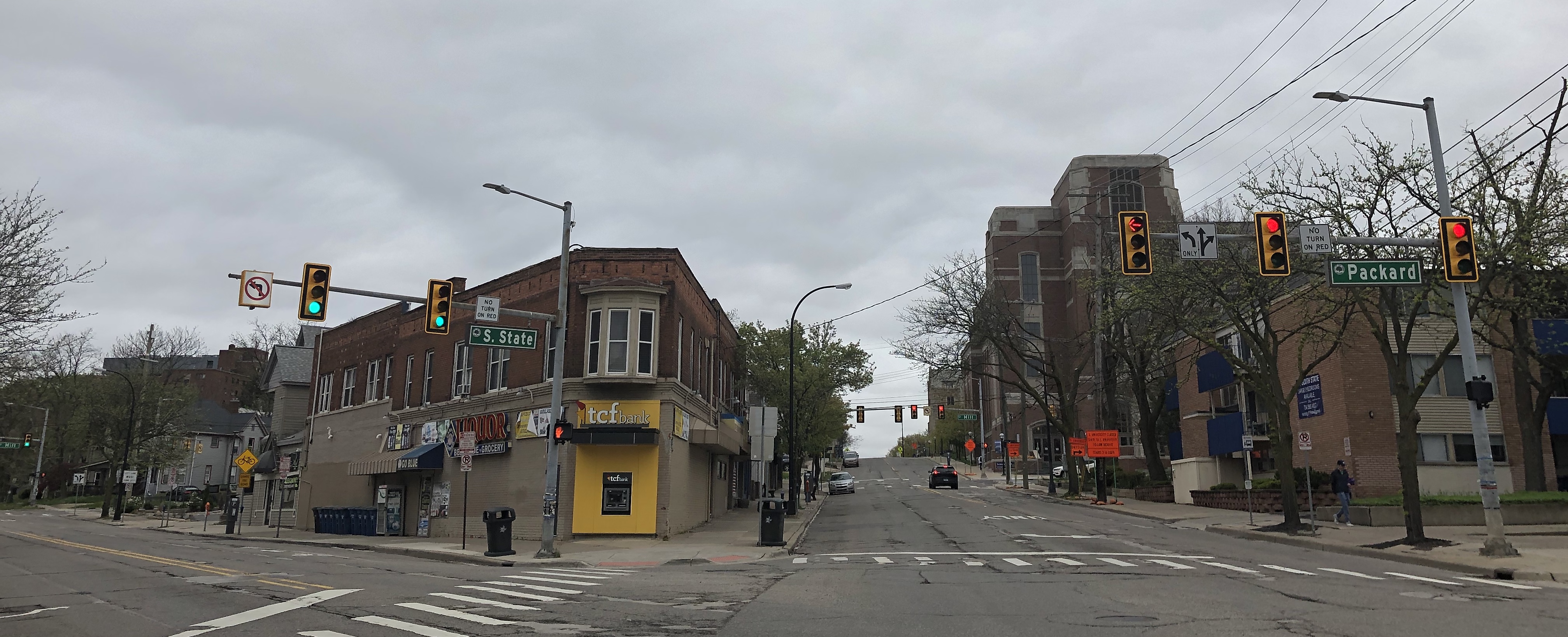 Intersection of State St and Packard St South State Street, 800 Block