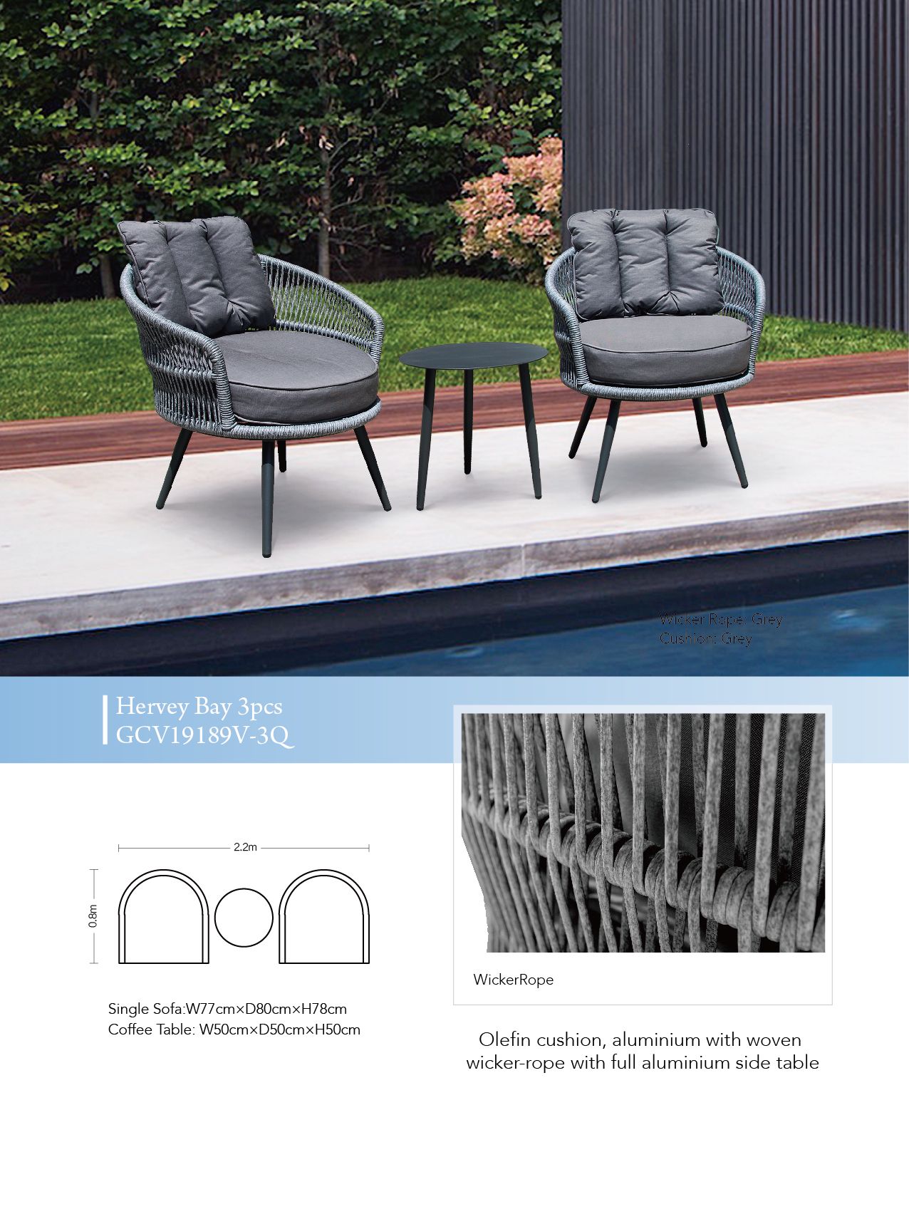 Hervey Bay 3pc Outdoor Setting All About Furniture & Decor Bendigo
