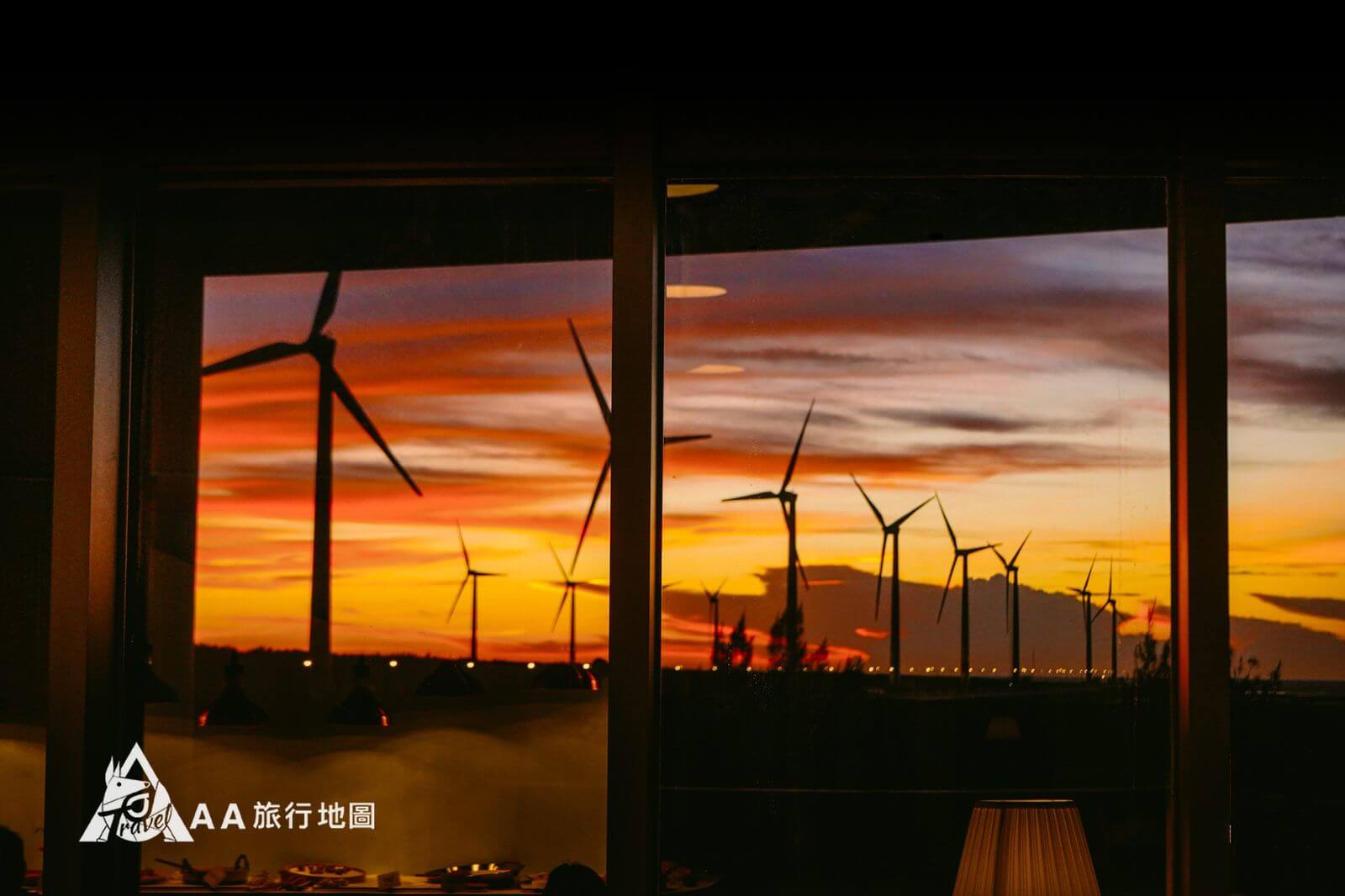The view from the restaurant