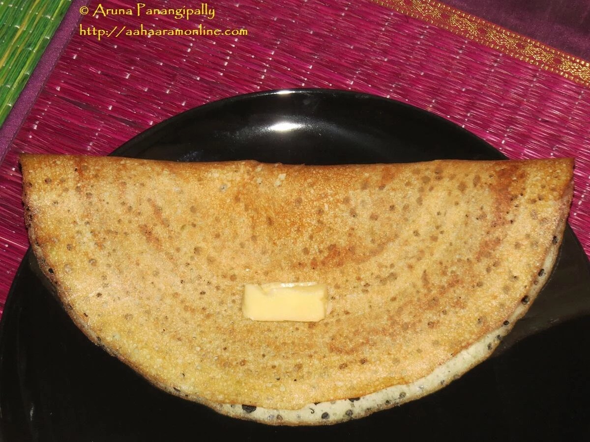 Davangere Benne Dosa with Potato Palya and Coconut Chutney