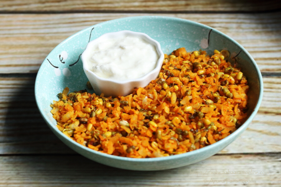 Poha with Moong Sprouts High Protein Breakfast ãhãram