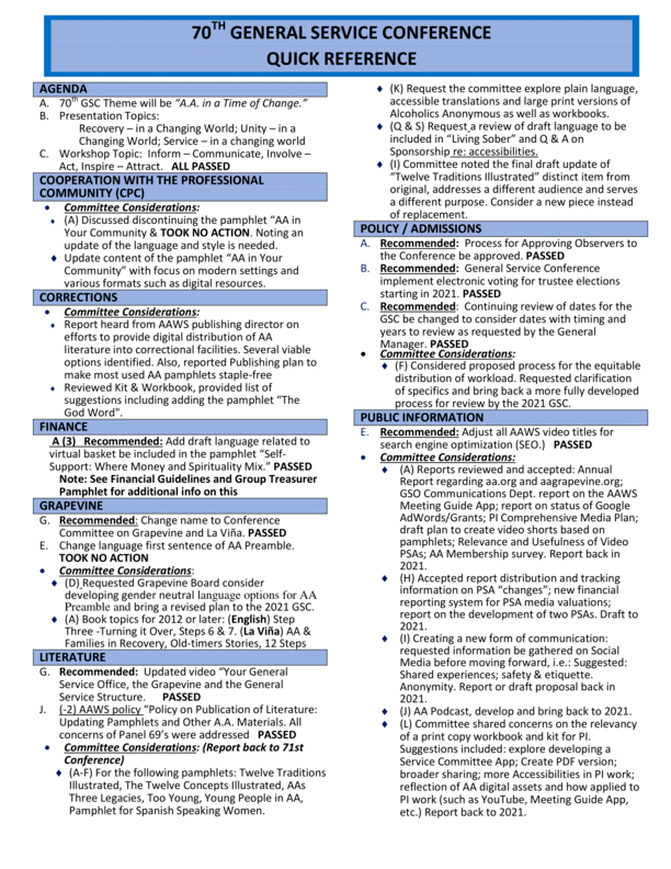 A.A. Service Manuals Area 16; Alcoholics Anonymous in Georgia