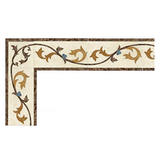 Marble Inlay Flooring Border Designs Aalto Marble Inlay