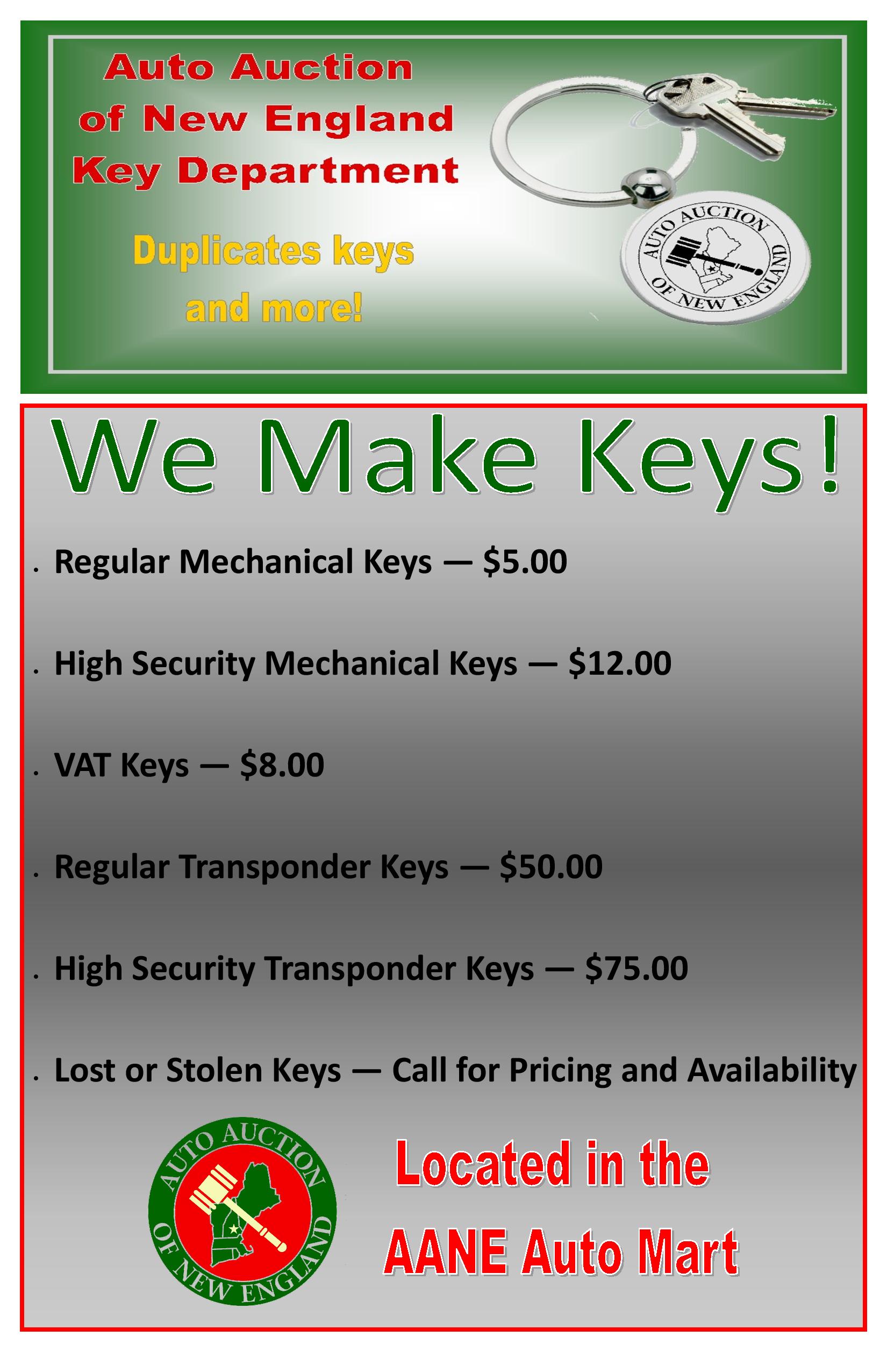 Services Offered at Auto Auction of New England