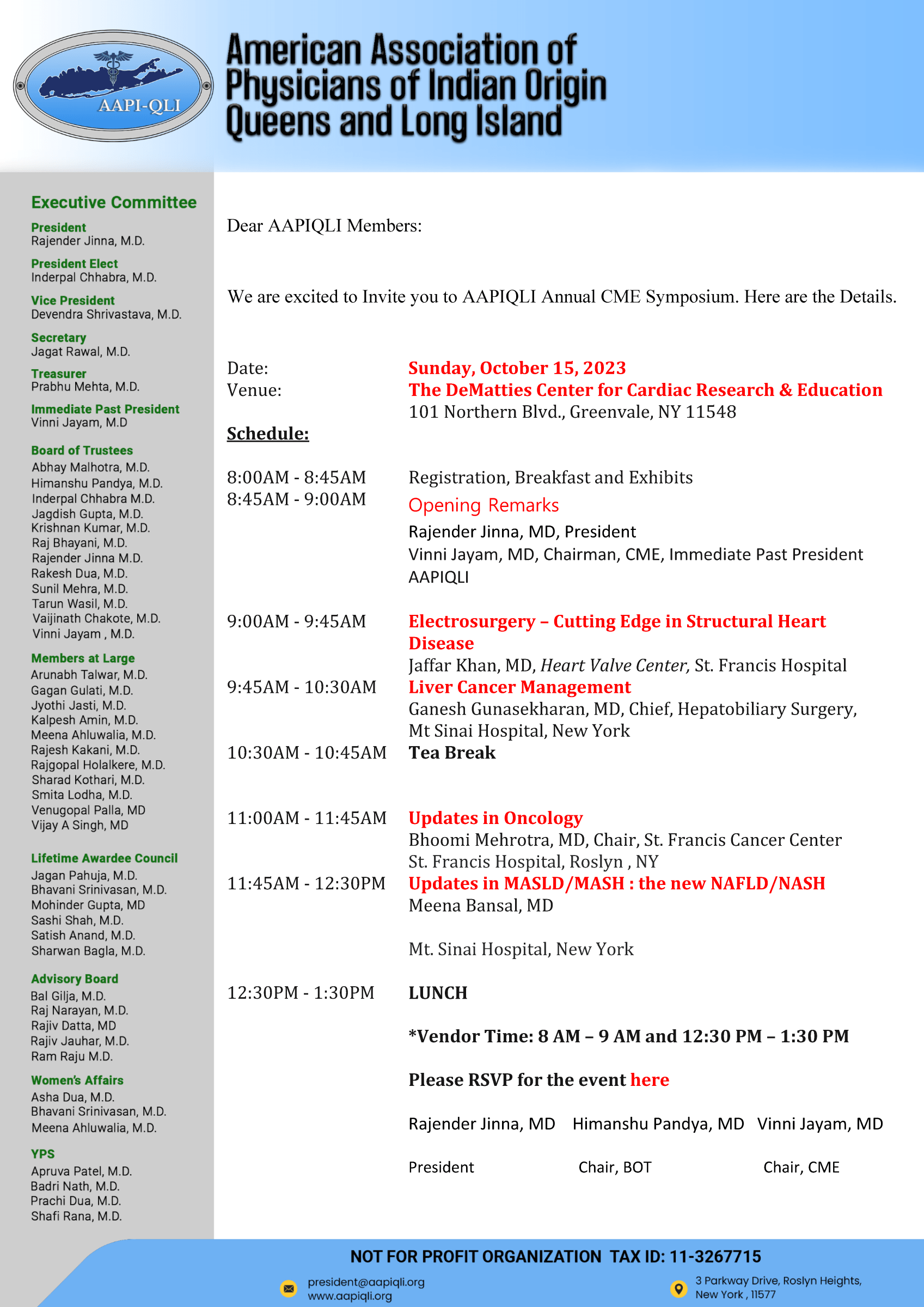 Annual CME Event 2023 AAPIQLI
