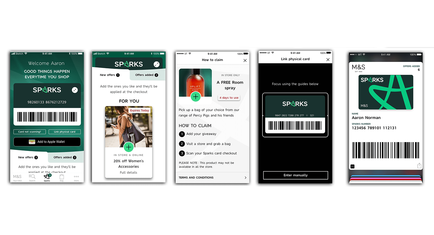 Aaron Norman M&S New Sparks card