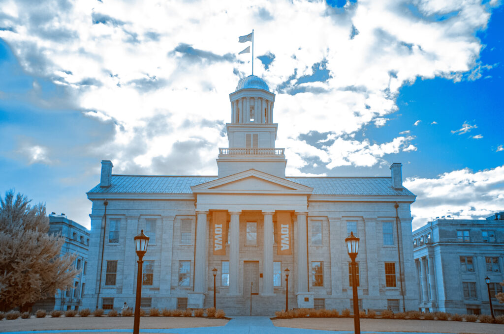 Infrared Photo of Iowa Old State Capital building