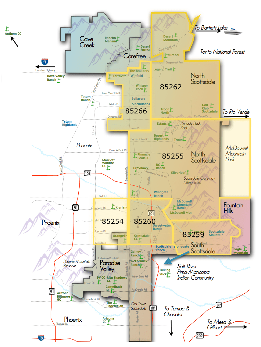 Scottsdale Az Zip Code Map 28 Scottsdale Zip Code Map Maps Online For You