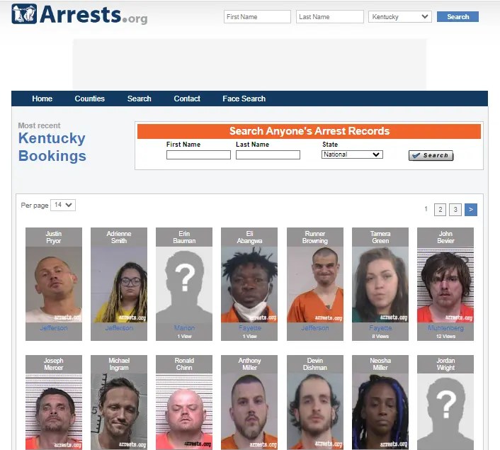 Official Site Instant Arrest Record Lookup