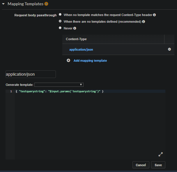 The Request Body for Different Lambda Cases NodeJS Notes