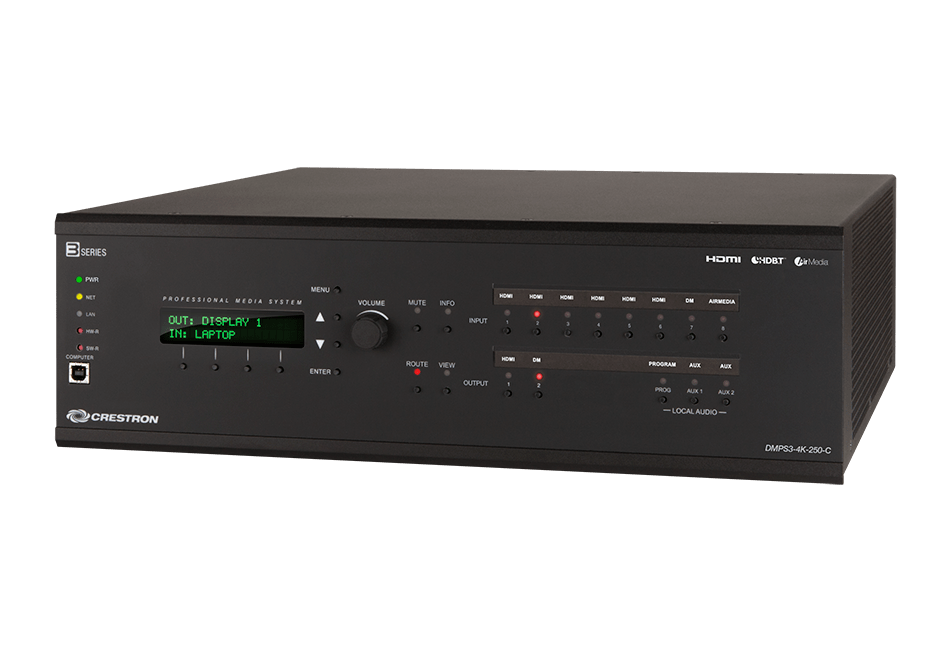 Crestron DMPS3-4K-250-C Digital Media System - American Amplifier and
