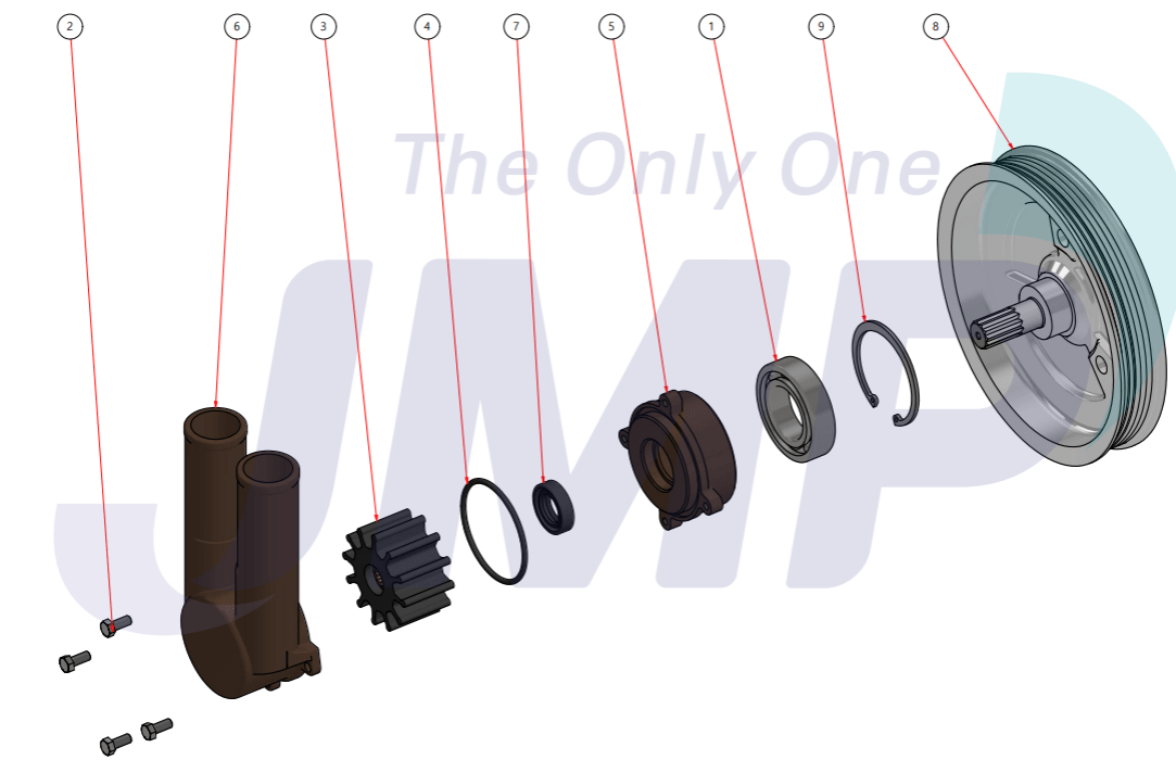 Impeller pump Volvo Penta 3.0GS 4.3GL 5.0GL 4.3GI 5.0Gi 4.3GXI 5.0GXi 5