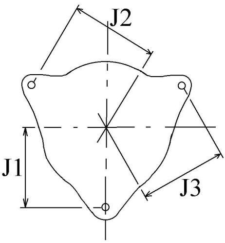 Alternator 14V 65A W-terminal - AB Marine service