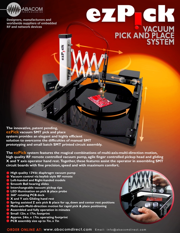 Manual SMT Pick and Place Machine (ezPick) Technologies Inc.