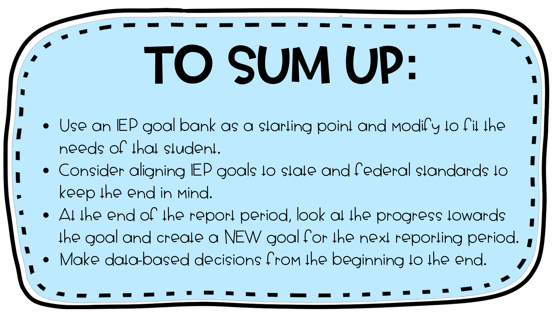 How to use an IEP Goal Bank ABA in School