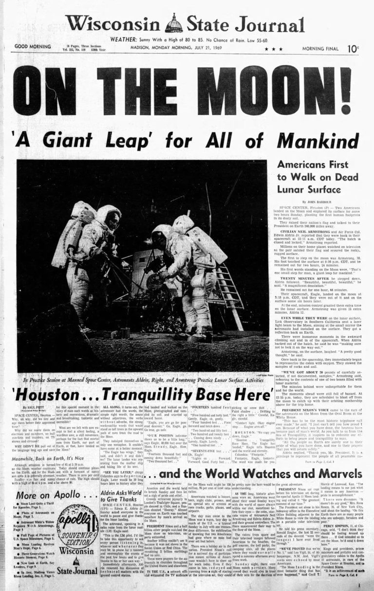 40 Newspaper Front Pages That Shows How the World Reacted to the Apollo