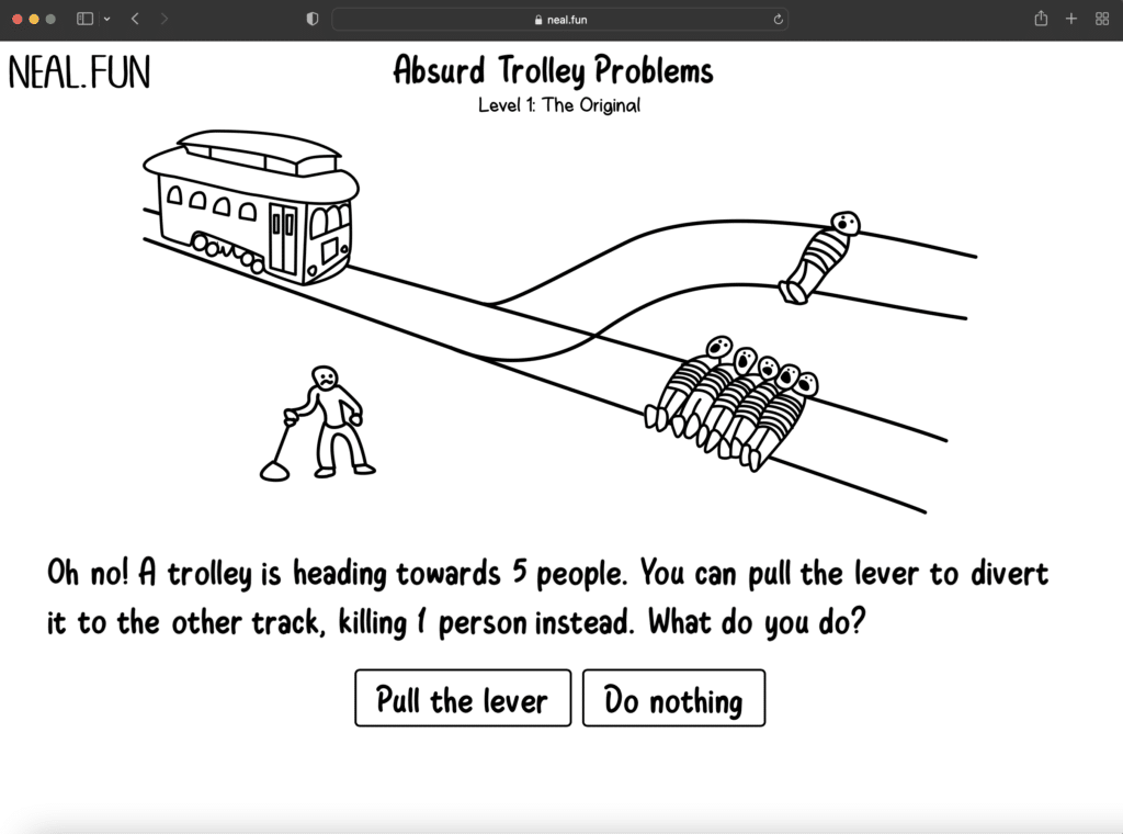 Absurd Trolley Problems Neal.Fun Abakcus