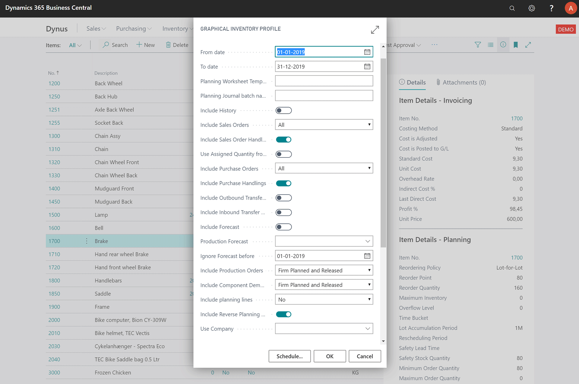 Graphical Inventory Profile > the tool to predict supply issues