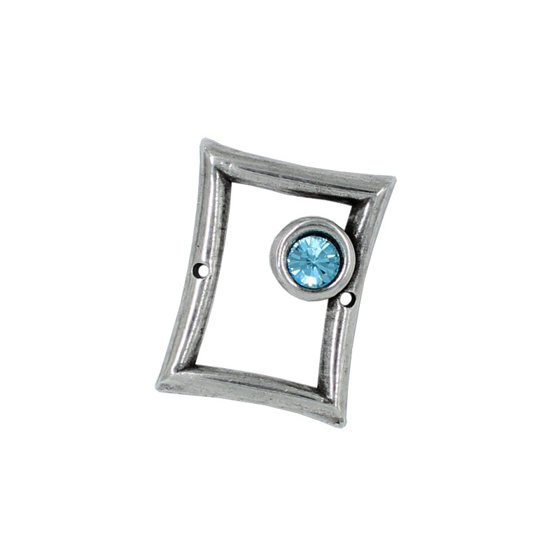 Rectangular connector with Swarovski