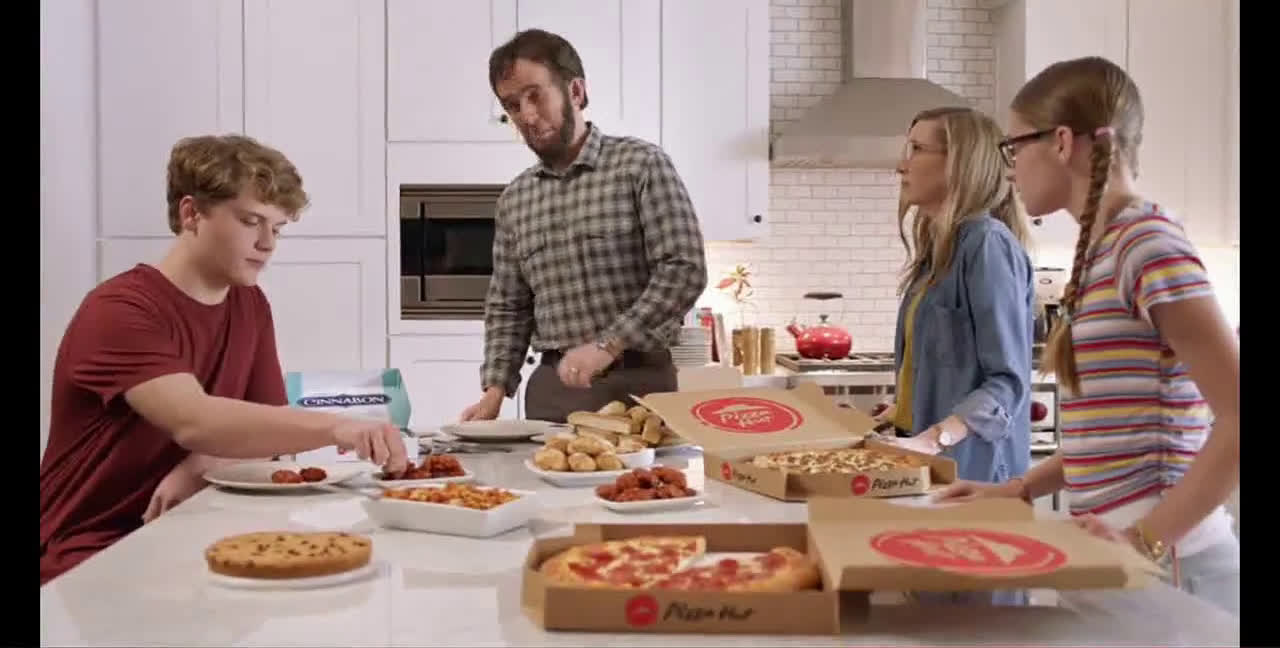 Pizza Hut Abraham Abe lincoln Ad Commercial on TV