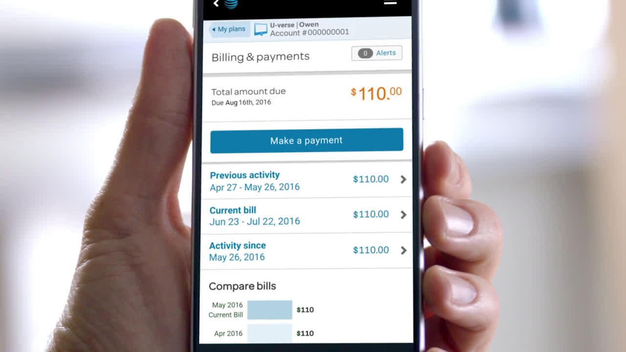 AT&T Owen on the Move Enroll in Paperless Billing Ad Commercial on TV