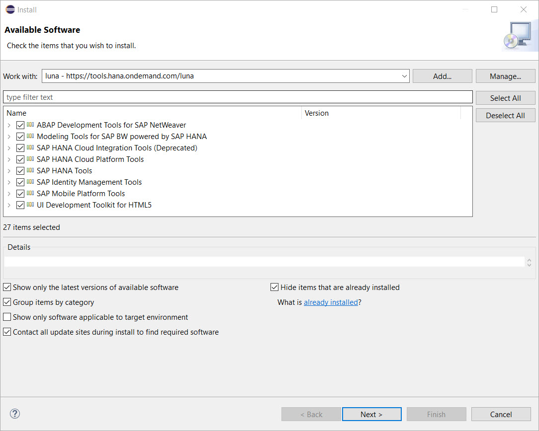 How to install SAPUI5 Plugins for Eclipse Abap example