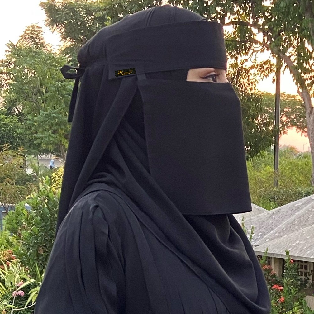 Imported Simple Plain Daily Wear Short Nose Piece AN8 – Abaya Designer