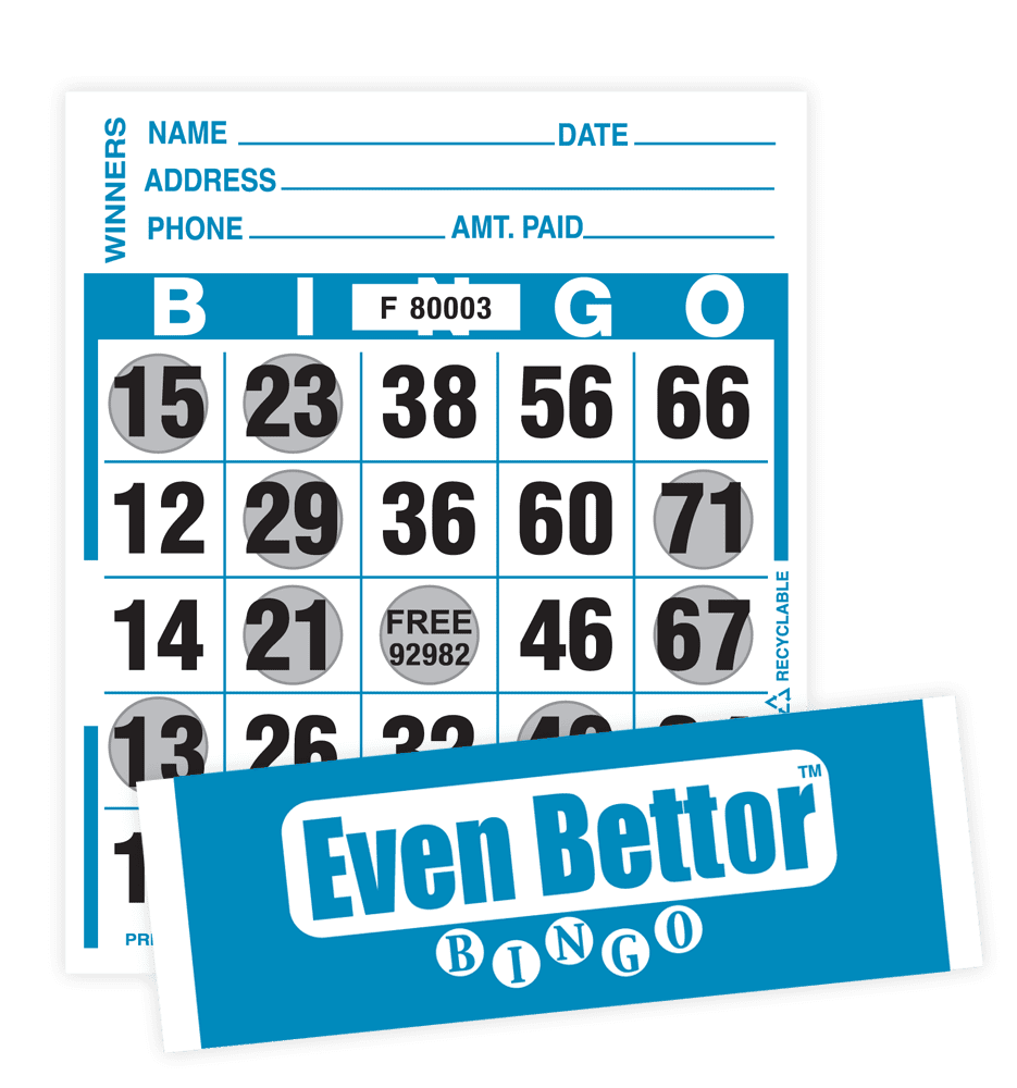 Even Better Bingo Paper Pkg 1000 Abbott Bingo Products Bingo Supplies