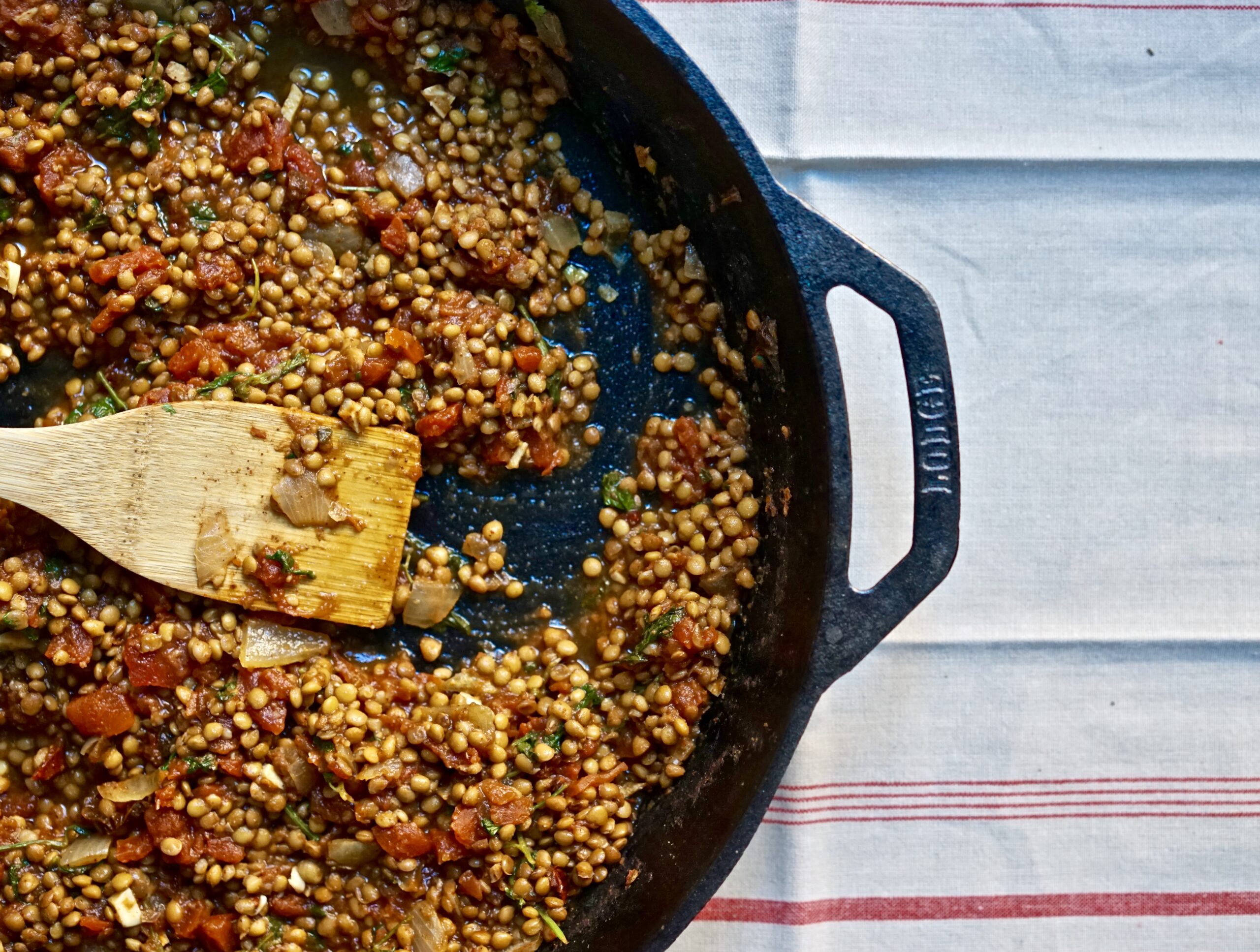 Quick Mexican Lentil Recipe With Creamy Polenta