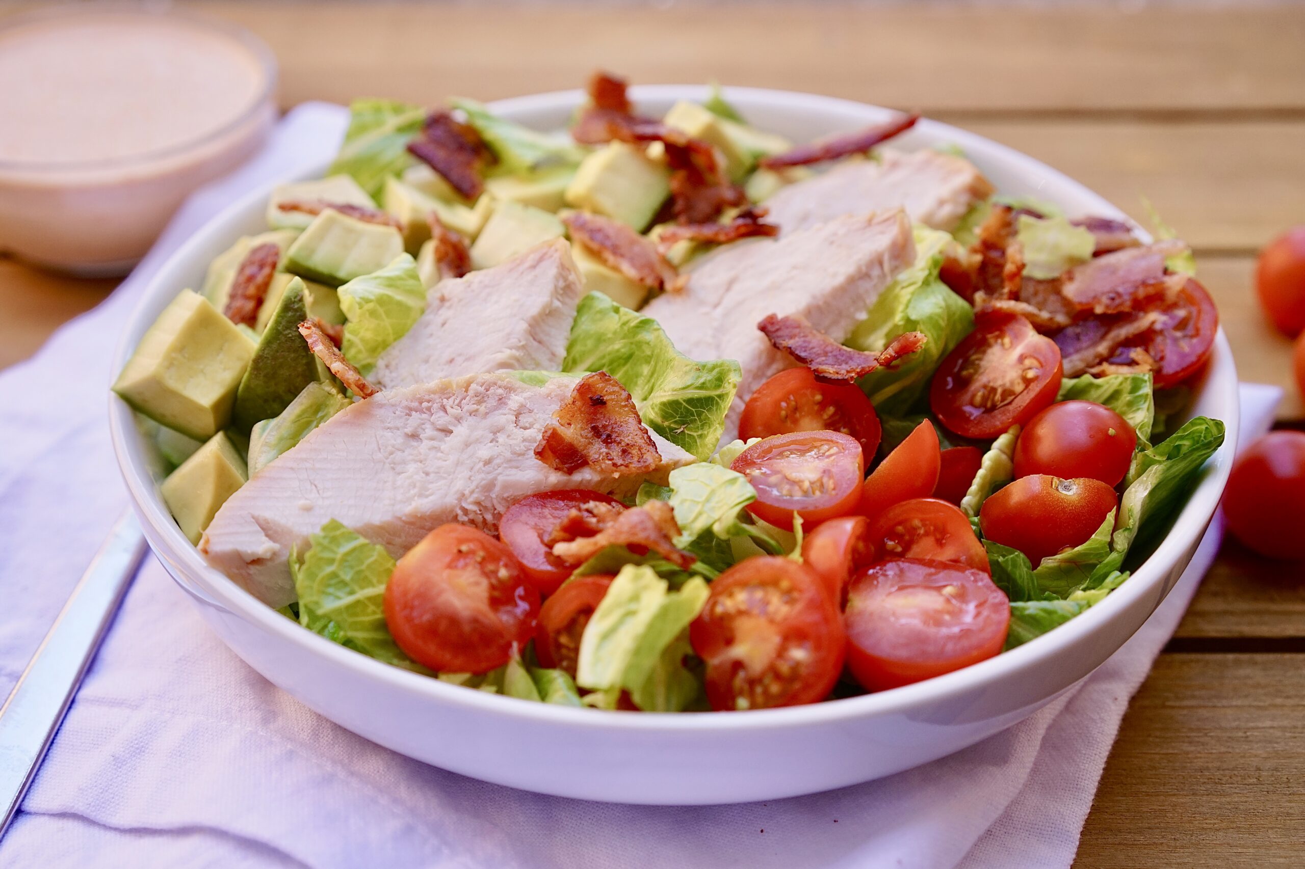 Turkey BLT Salad with Chipotle Buttermilk Dressing