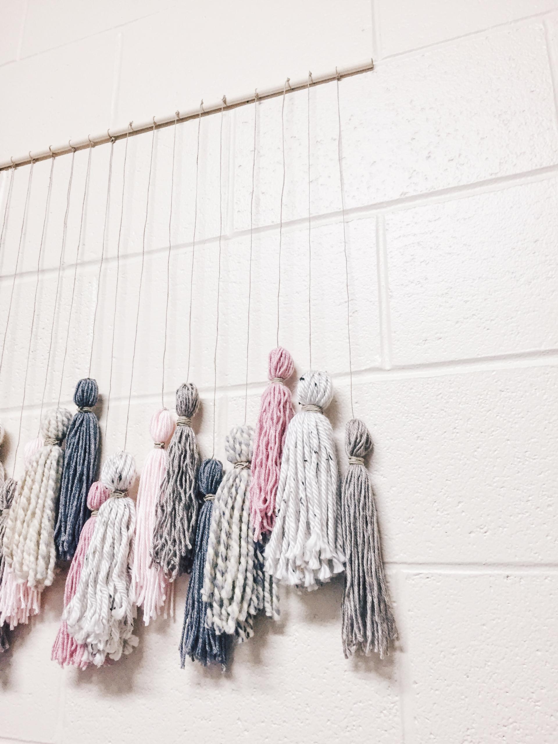 DIY Tassel Wall Hanging Abby Saylor Armbruster