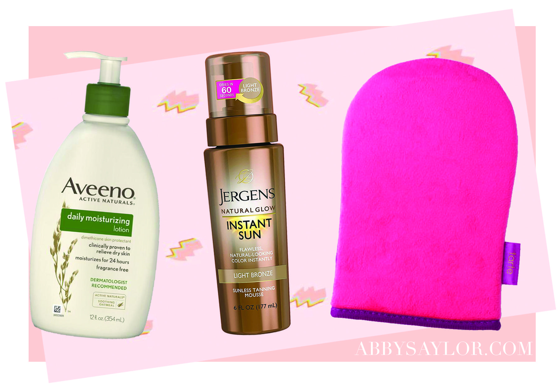 My Drugstore SelfTanning Routine with Jergens Natural Glow Instant Sun Mousse Abby Saylor